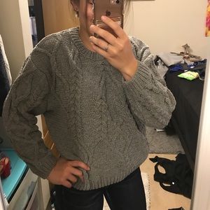 Gray sweater